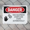 Signmission Equipment Starts And Stops Automatically Danger Sign, Plastic, 10in W x 7in L, 2PK OS-2PACK-DS-P-710-L-1589 - alternate 6